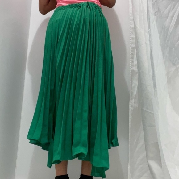 GLAM PLEATED RUFFLE MIDI SKIRT - Picture 7 of 7